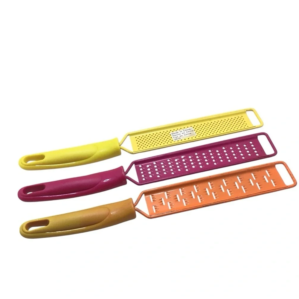 Rare Retro Avon 3pc Colorful Vintage Inspired Stainless Steel Grater Set